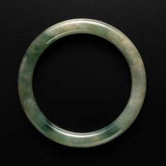 Jadeite Bangle Highly Translucent Watery Green Certified Untreated Small