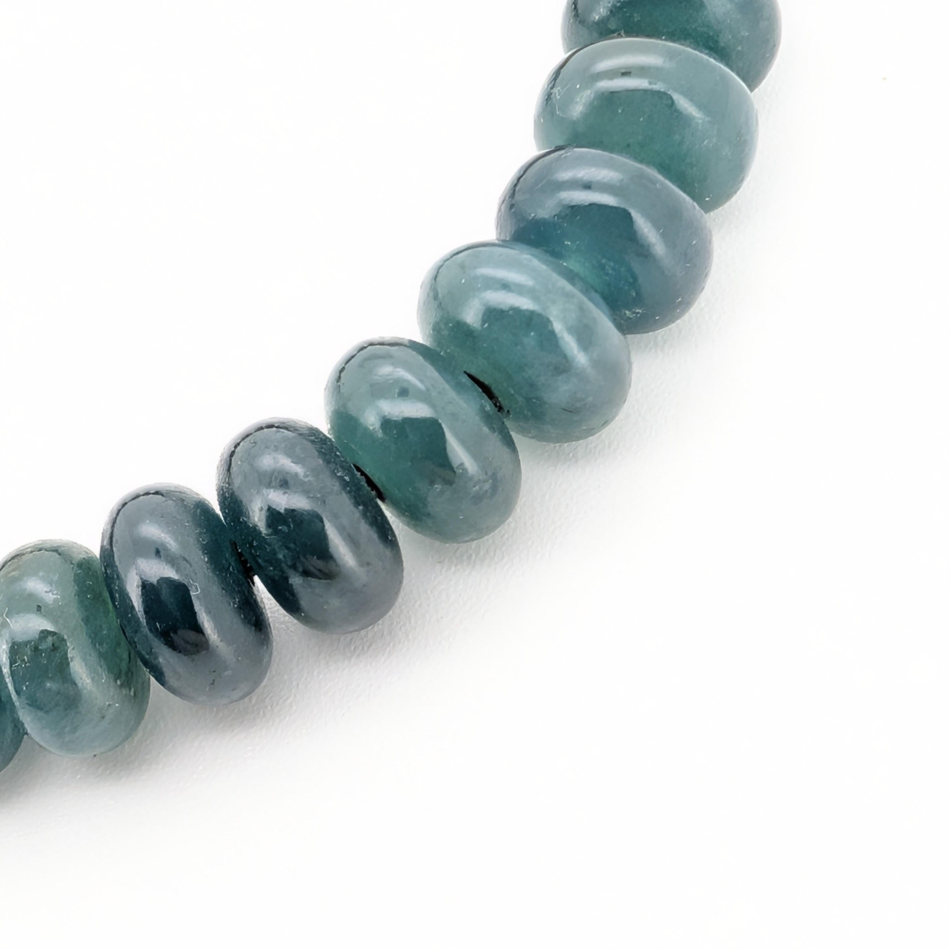 Pulsera elástica de cuentas de jadeíta y palisandro Cuenta en venta