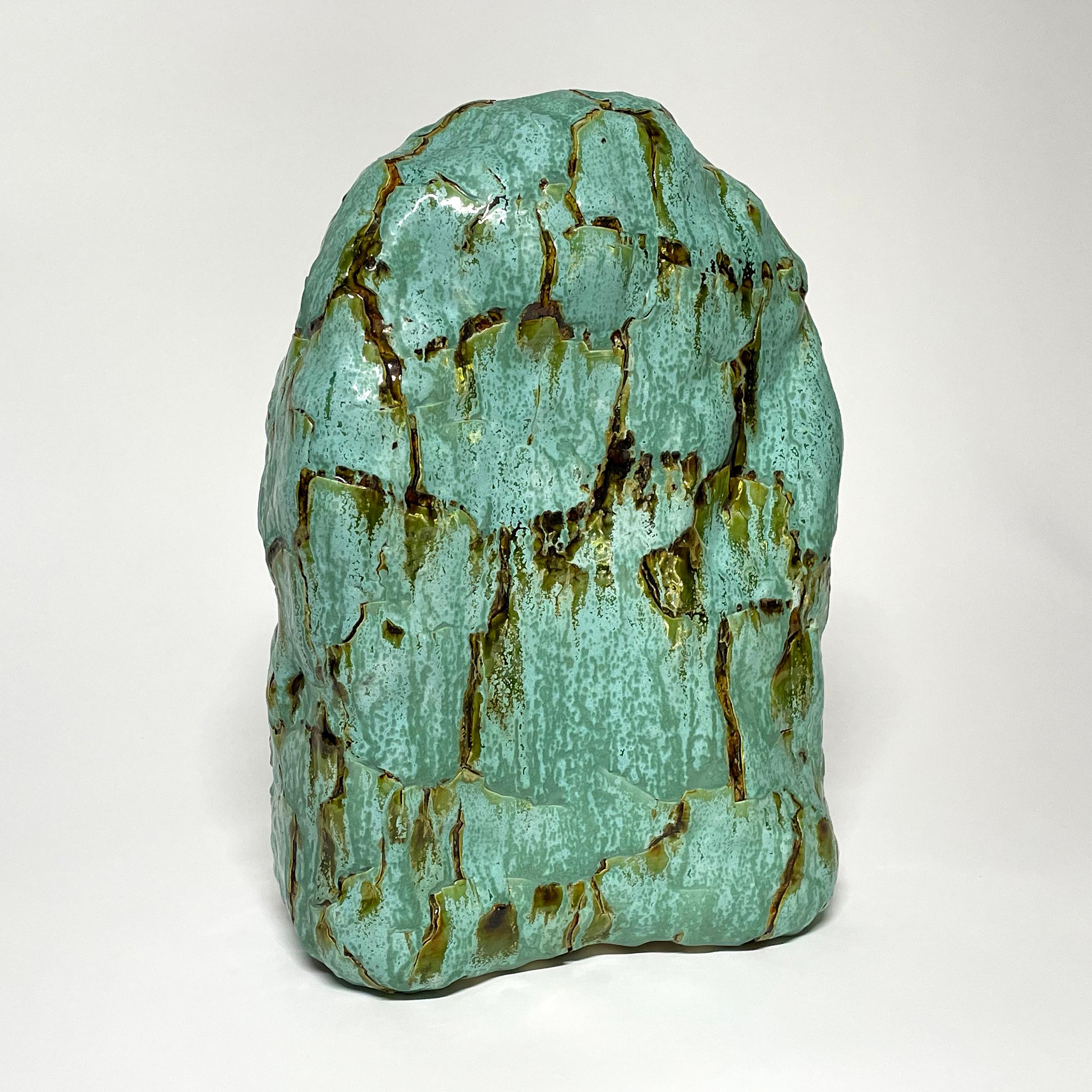 Organic Modern Jadeite, Ceramic Sculpture by William Edwards For Sale
