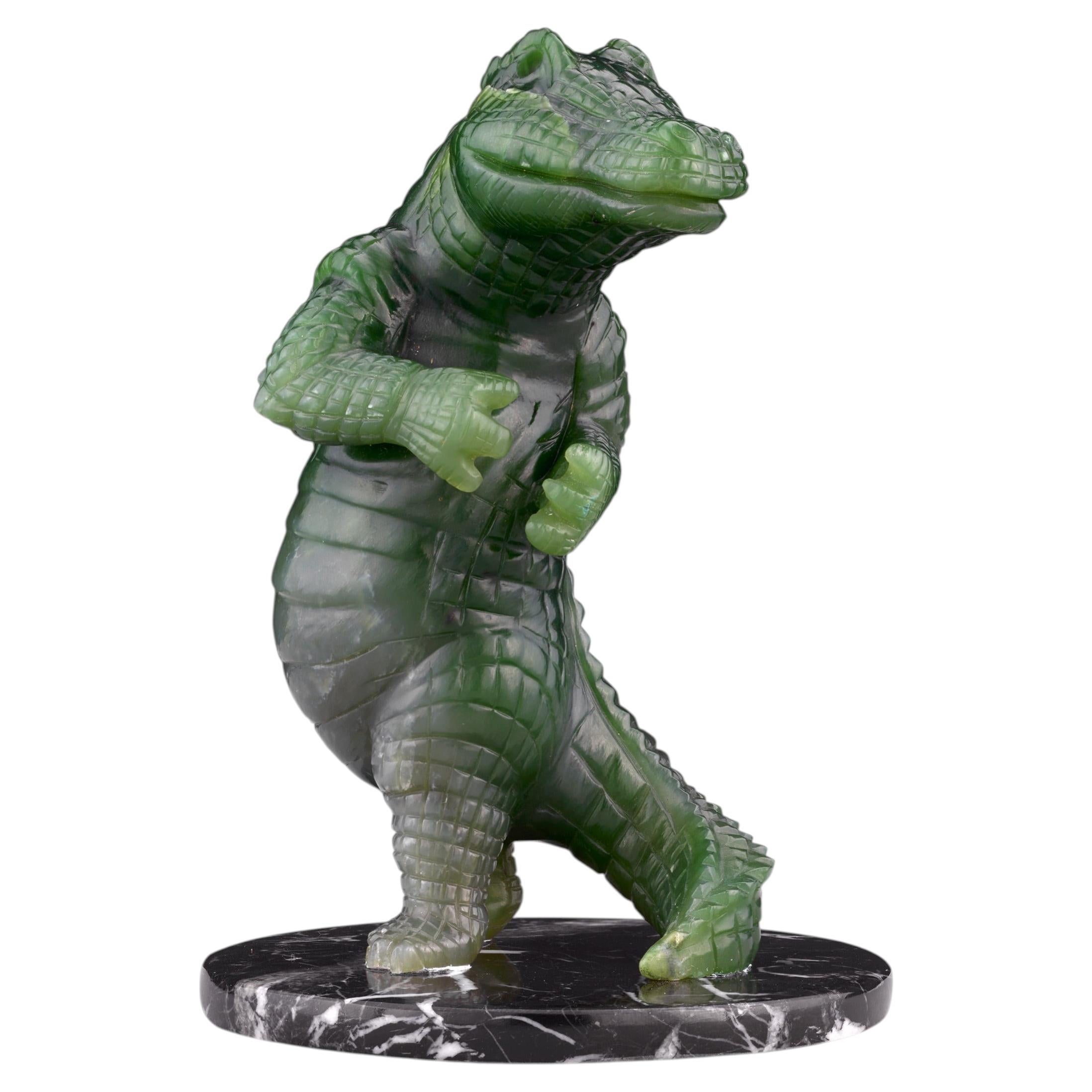 Jadeite Crocodile by Andreas von Zadora-Gerlof