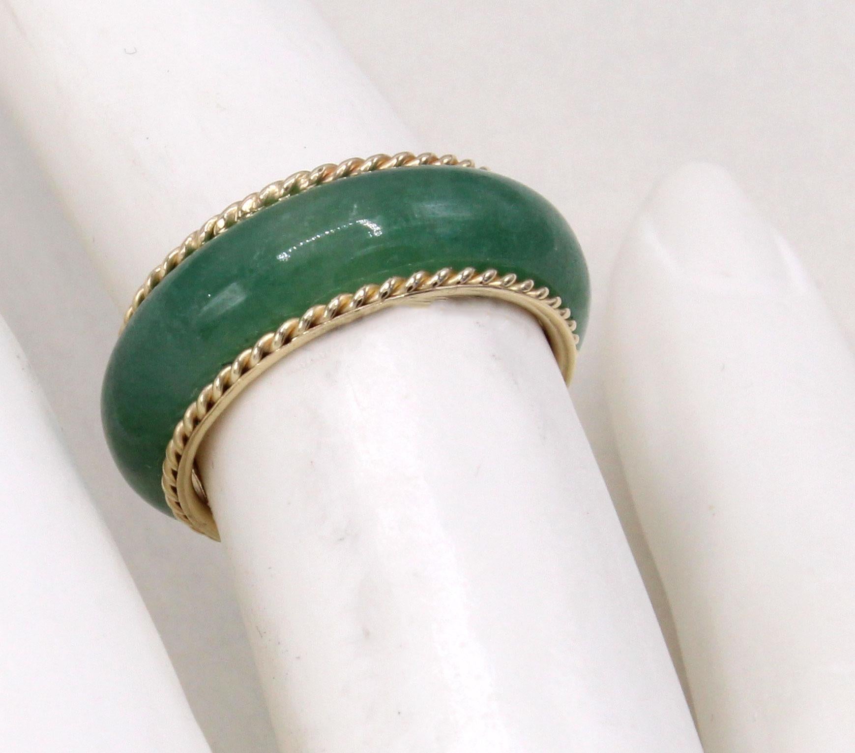jade and gold ring