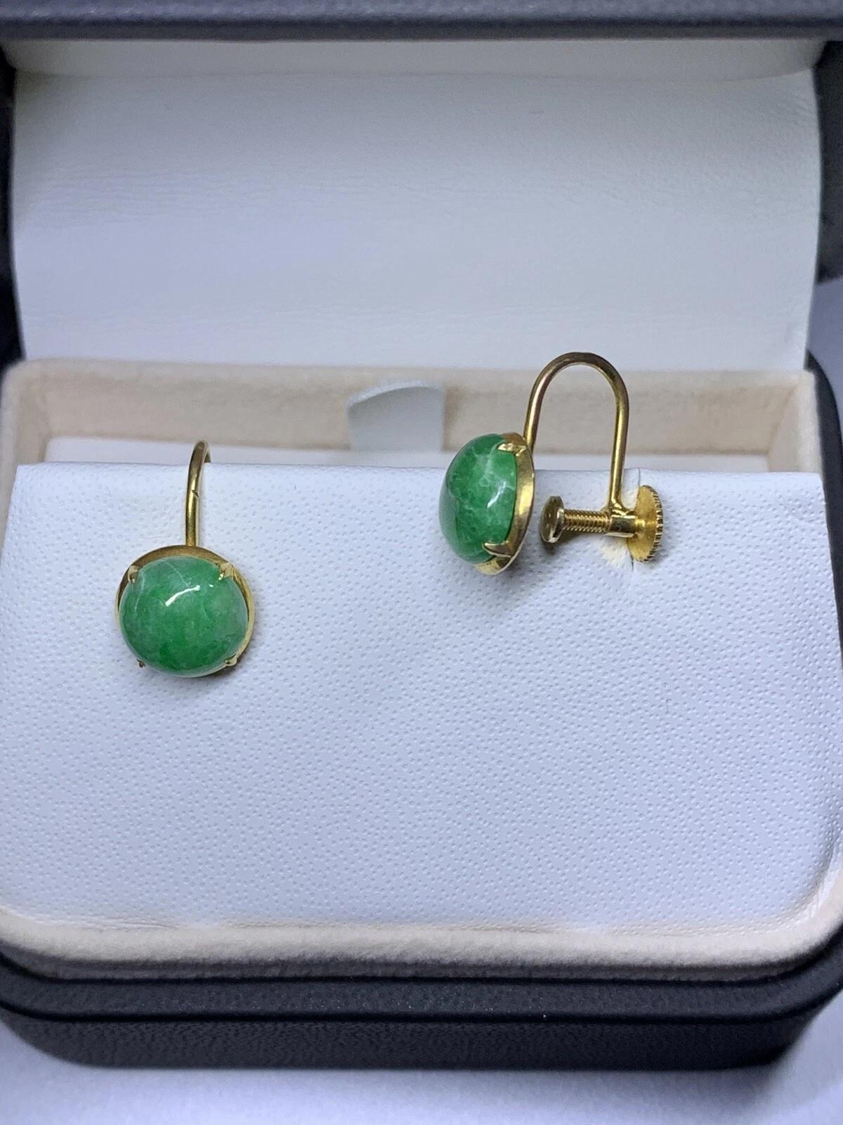 Boucles d'oreilles greene & Greene Greene or jaune en vente 4
