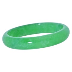 Retro Jadeite Jade Bangle Bracelet
