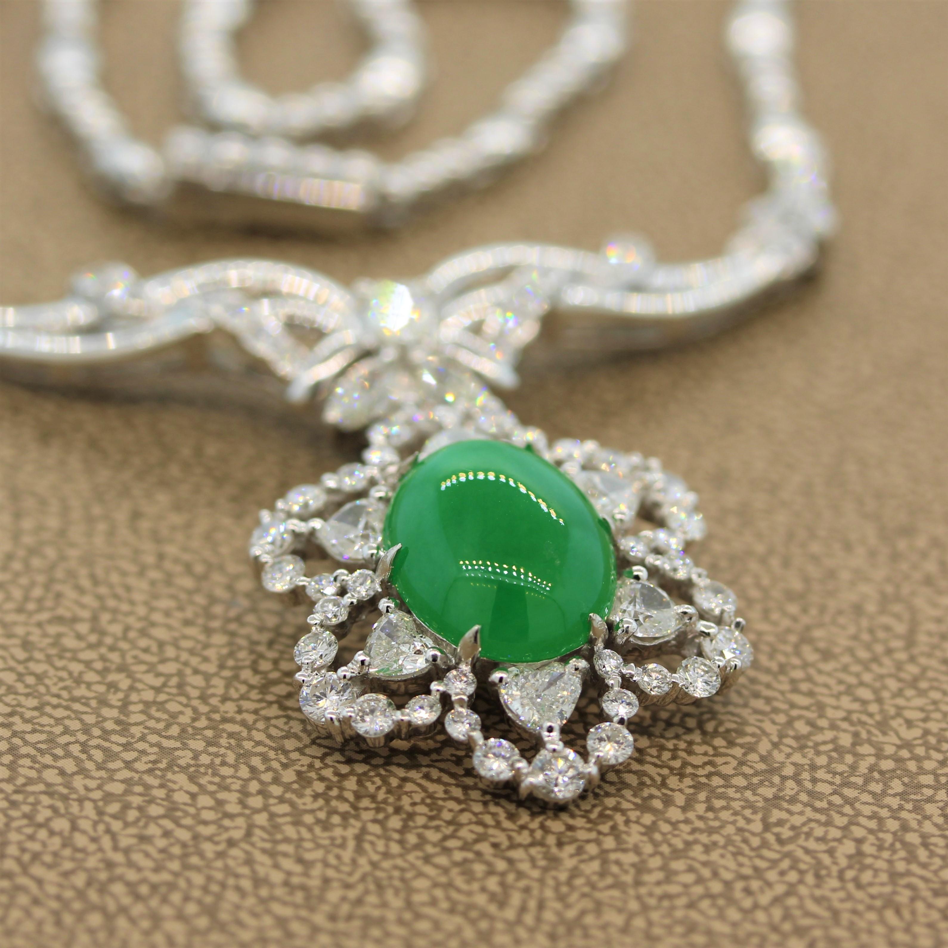 diamond and jade necklace