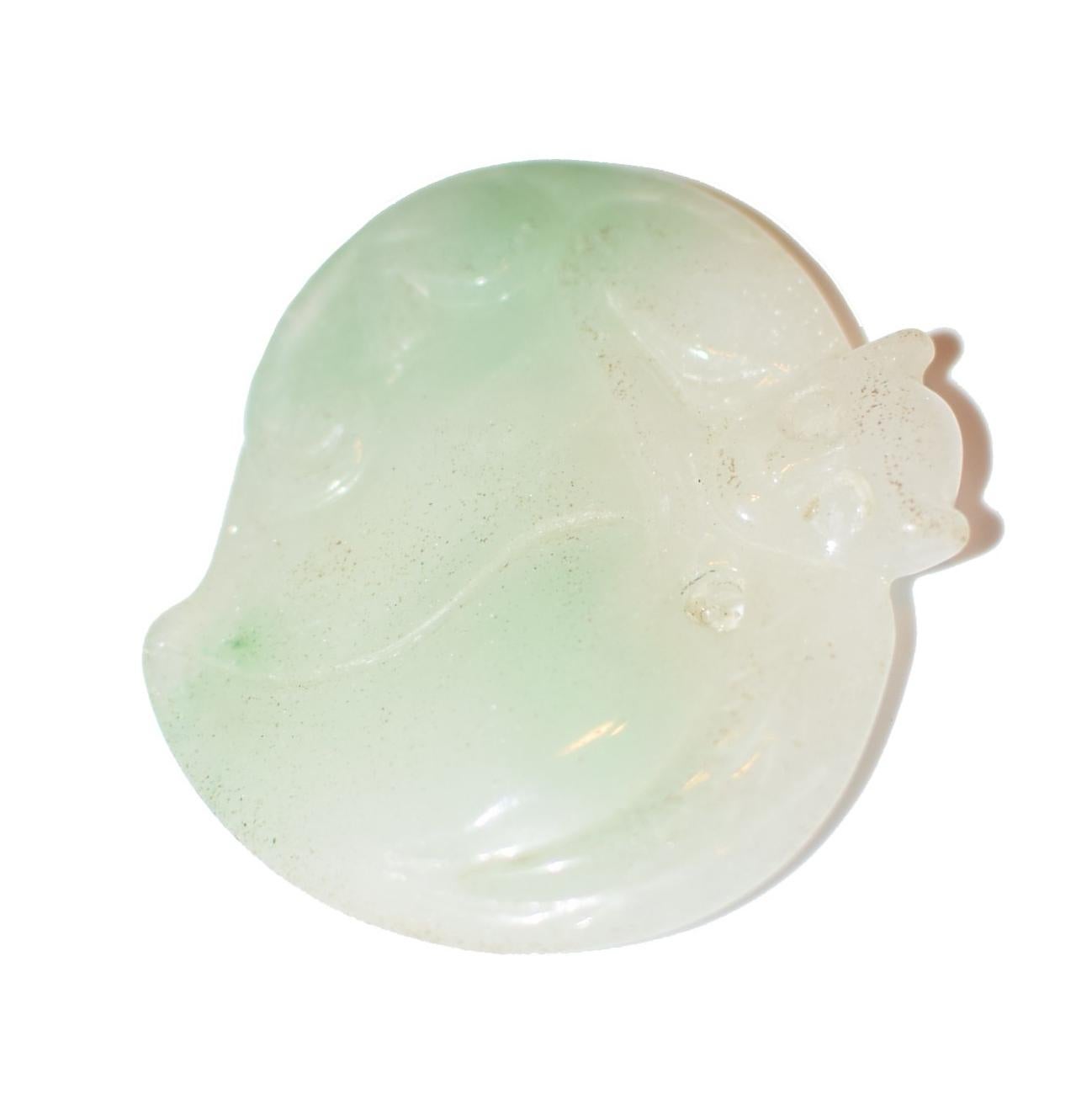 Jadeite Jade Pendant Monkey on Peach For Sale 9