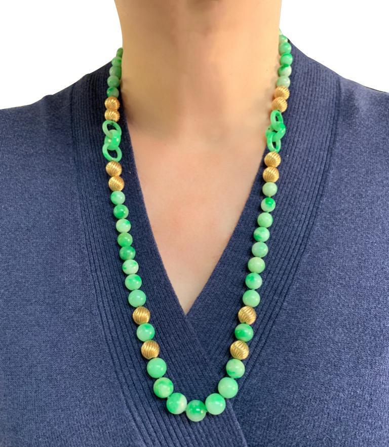 single jade bead necklace