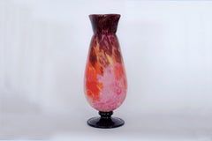 Art Deco 'Jades' Vase by Charles Schneider, Glass, France, 1930