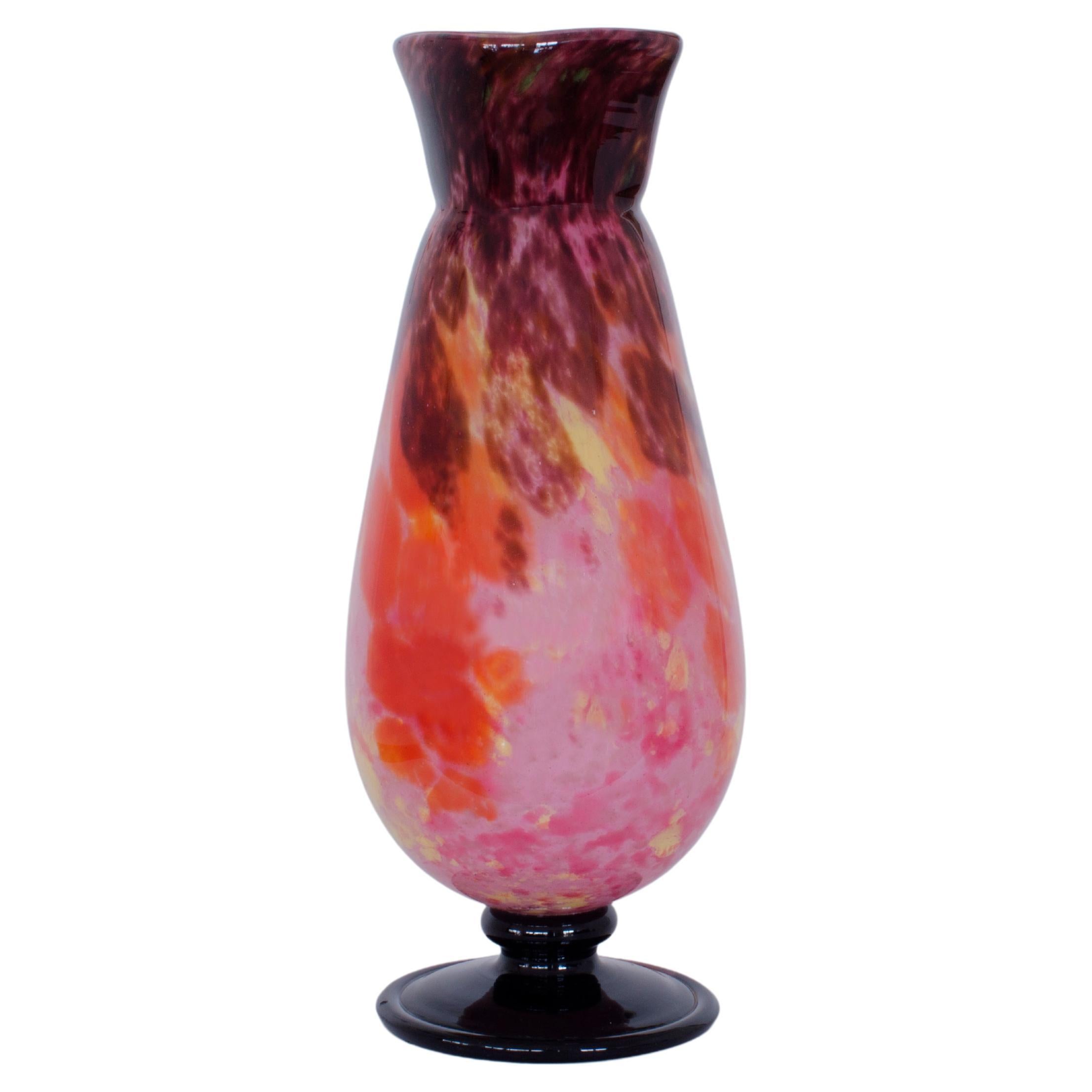 "Jades" Vase by Schneider For Sale