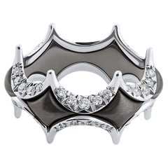 Anello Jado Couture Nero con Diamanti