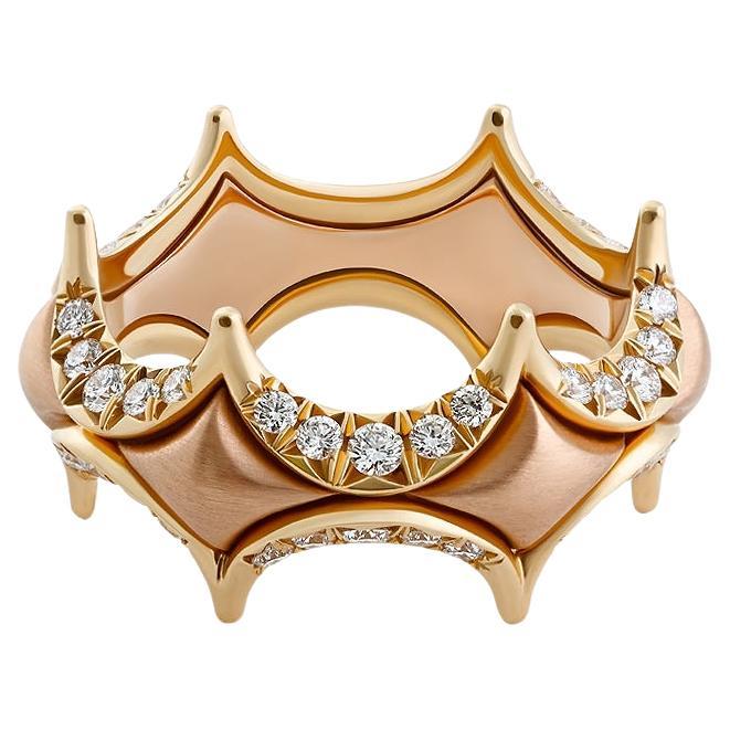 Jado Couture Gold with Diamonds Ring