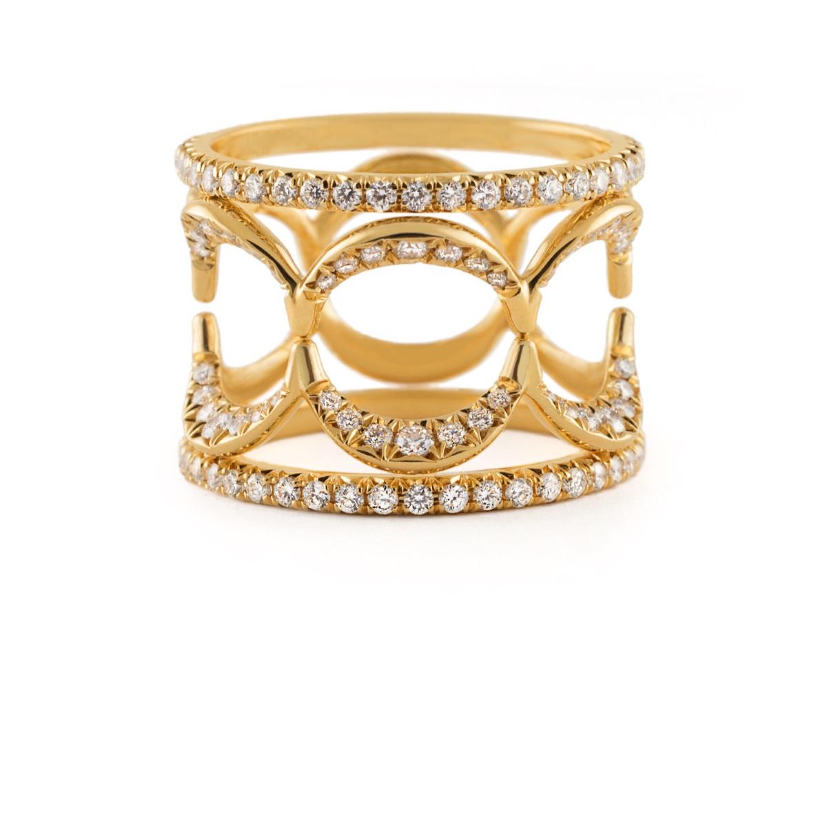 For Sale:  Jado Crown Sunshine Quartet Rings 5
