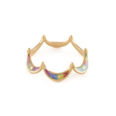 Jado Flora Sunshine Rainbow Ring