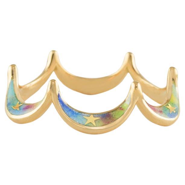 Jado Flora Sunshine Rainbow Ring