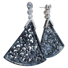 Pendientes araña de diamantes