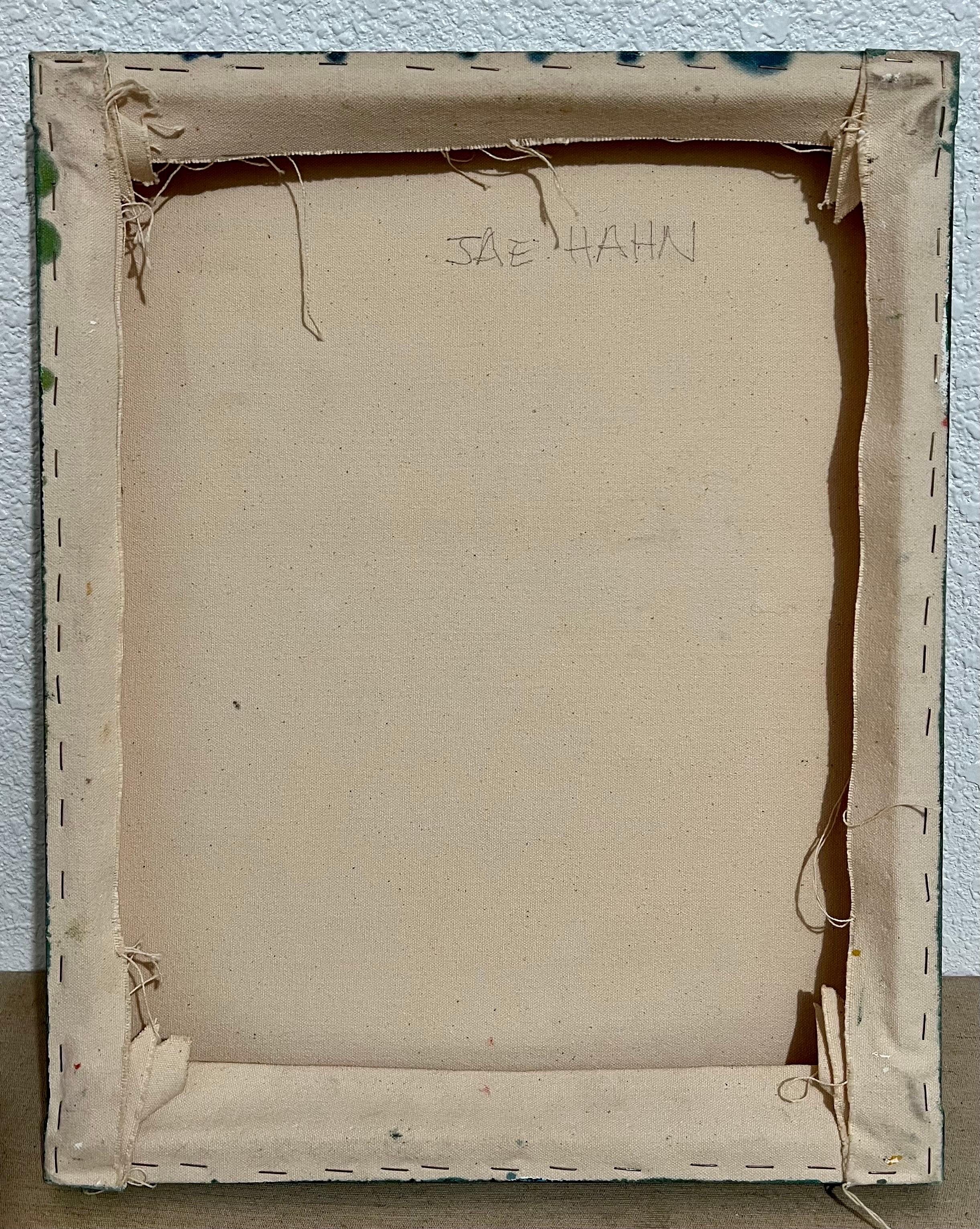 Koreanisch Abstrakt Minimalistisch Ölgemälde LA Frau Künstlerin MInimalismus Jae Hahn im Angebot 11