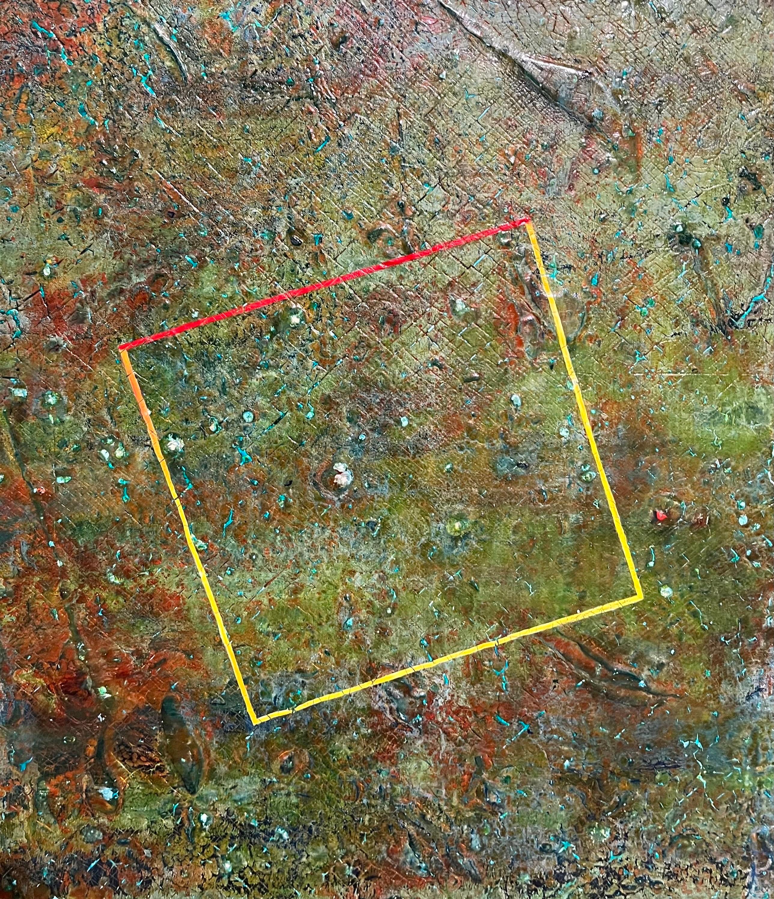 Koreanisch Abstrakt Minimalistisch Ölgemälde LA Frau Künstlerin MInimalismus Jae Hahn im Angebot 2