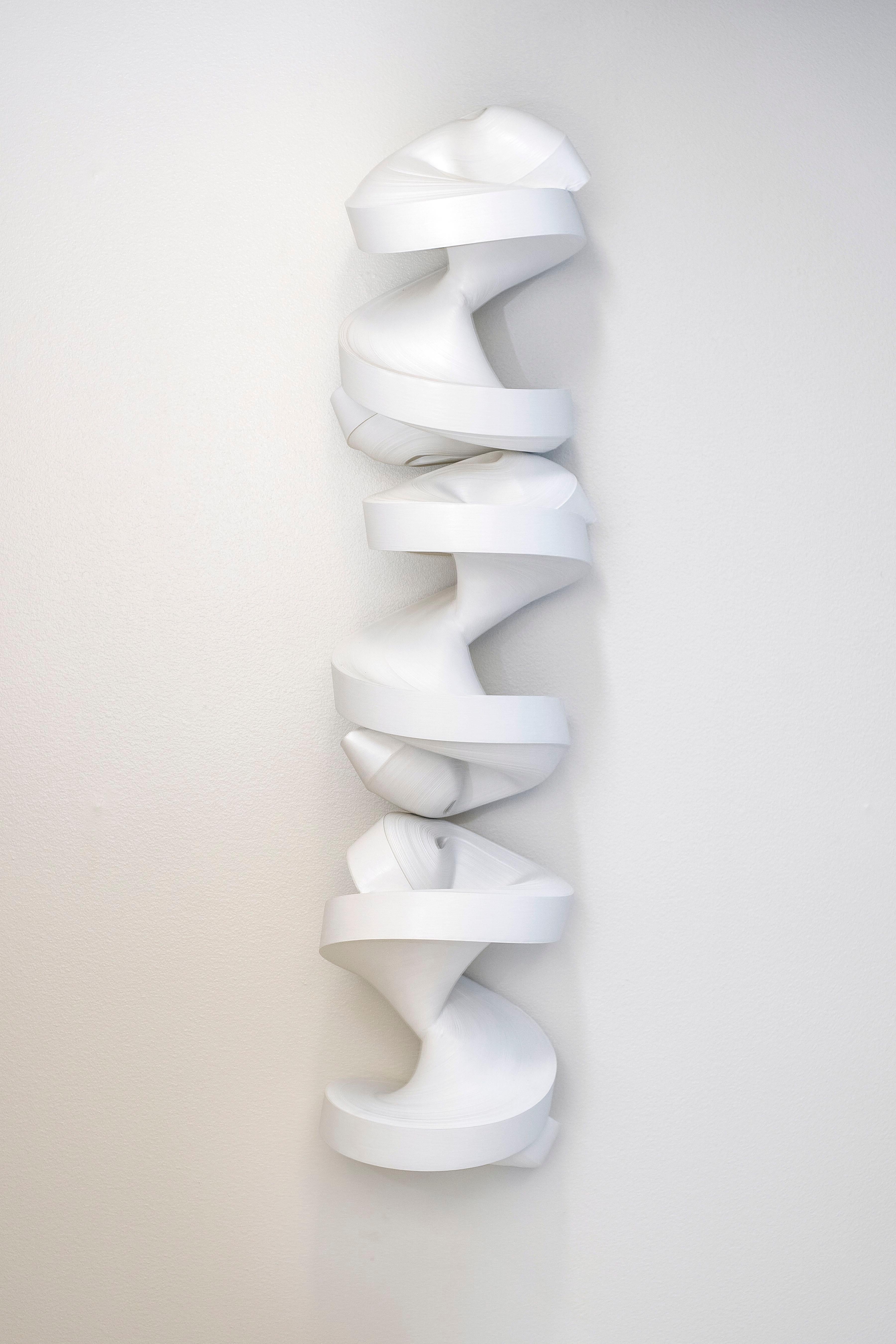 This sculpture exemplifies Jae Ko's unique medium of rolled paper and ink in a classic and sophisticated white.  She had a major solo exhibition of rolled white paper taking up an entire floor at the Contemporary Arts Museum Houston (CAMH) in 2016.