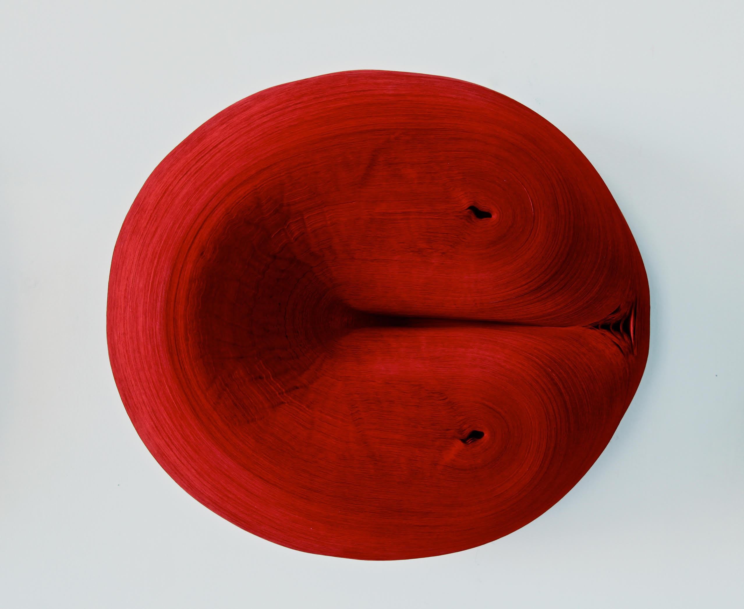 Jae Ko Abstract Sculpture - JK 383 Red - abstract geometric art sculpture