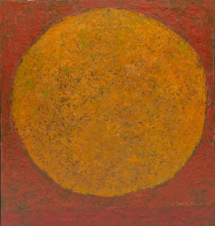 Post-World War II abstract modernist Rising Sun by Korean artist Jae Kon Park