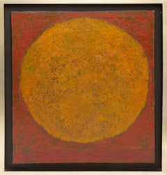 Post-World War II abstract modernist Rising Sun by Korean artist Jae Kon Park
