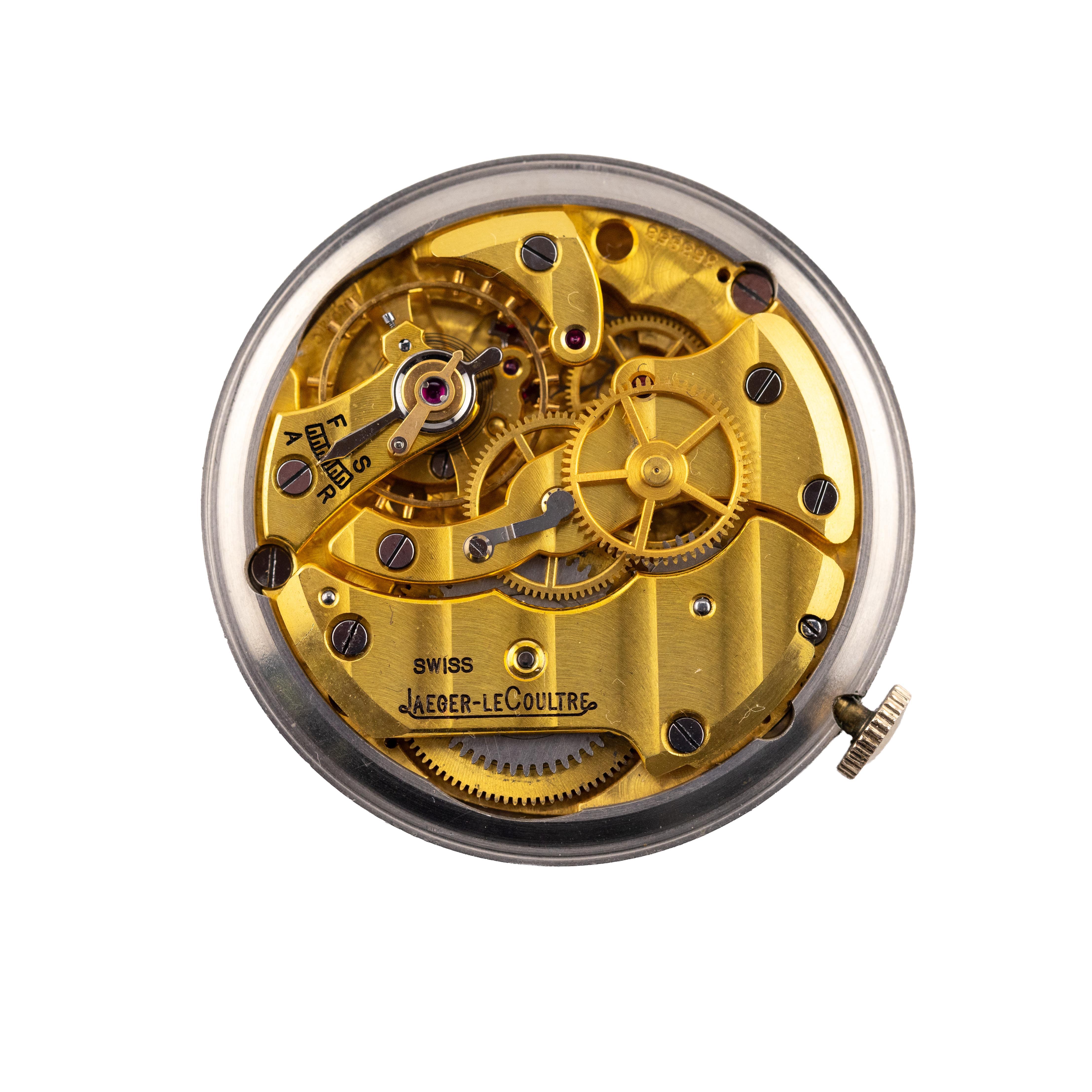 Jaegar LeCoultre 18 Karat Rose Gold Tear Drop Lug Herren 37mm Uhr 1940er Jahre im Angebot 2