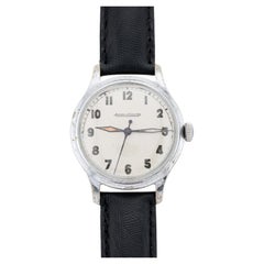 Jaeger LeCoultre Vintage WWII Militärische Herren Radium Zifferblatt-Armbanduhr, Vintage