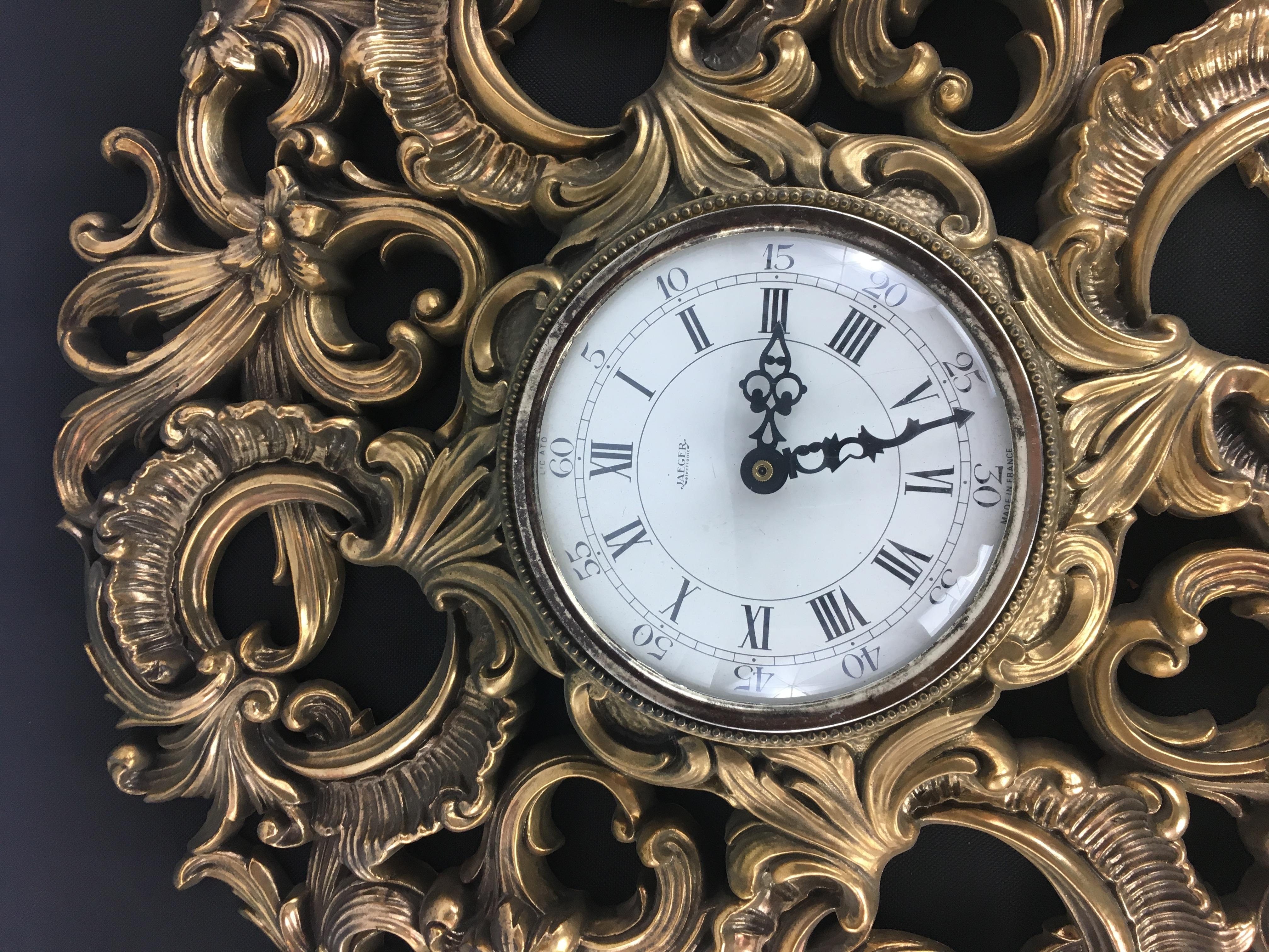 French Jaeger Electric Wall Clock