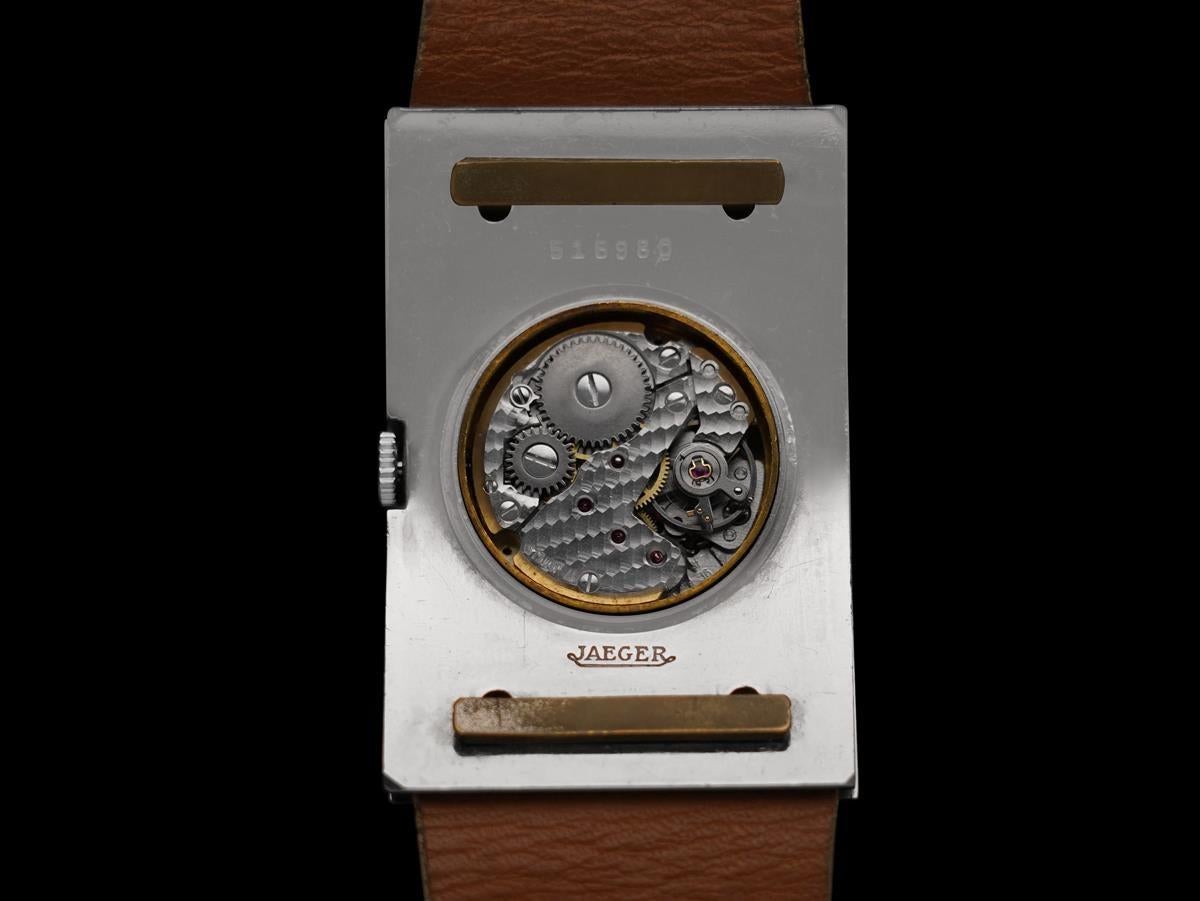 Jaeger for Pierre Cardin Espace Space Age Herrenuhr - Edelstahl im Angebot 4