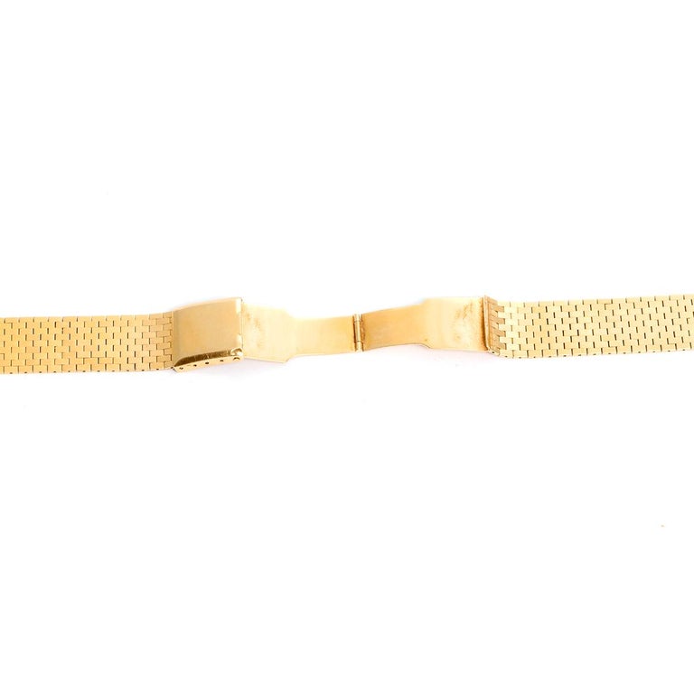 JaegerLeCoultre 14 Karat Yellow Gold Mesh Band at 1stDibs