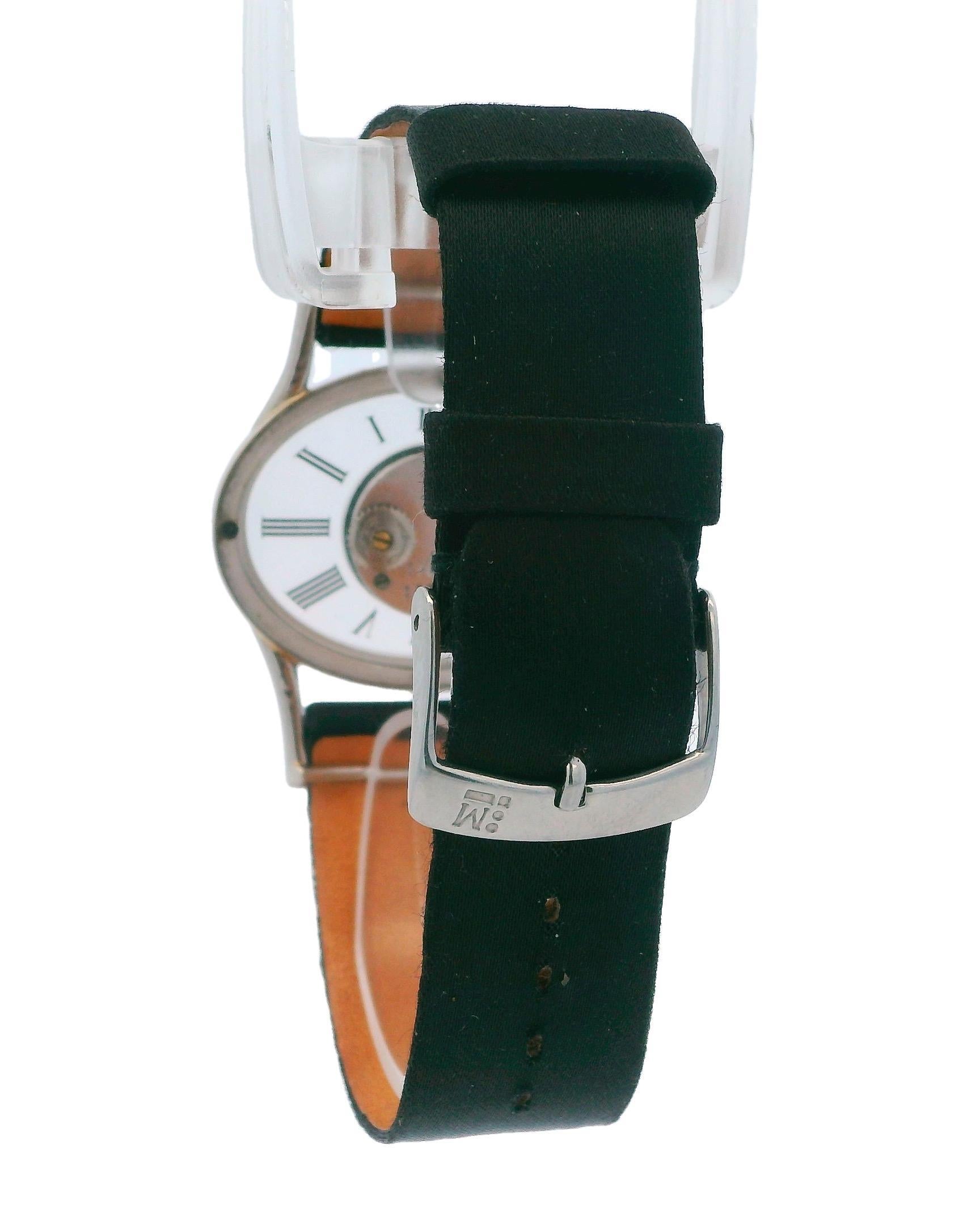 Jaeger Le-Coultre 17011 Mystery 18k White Gold W/Customized Strap & Buckle 1