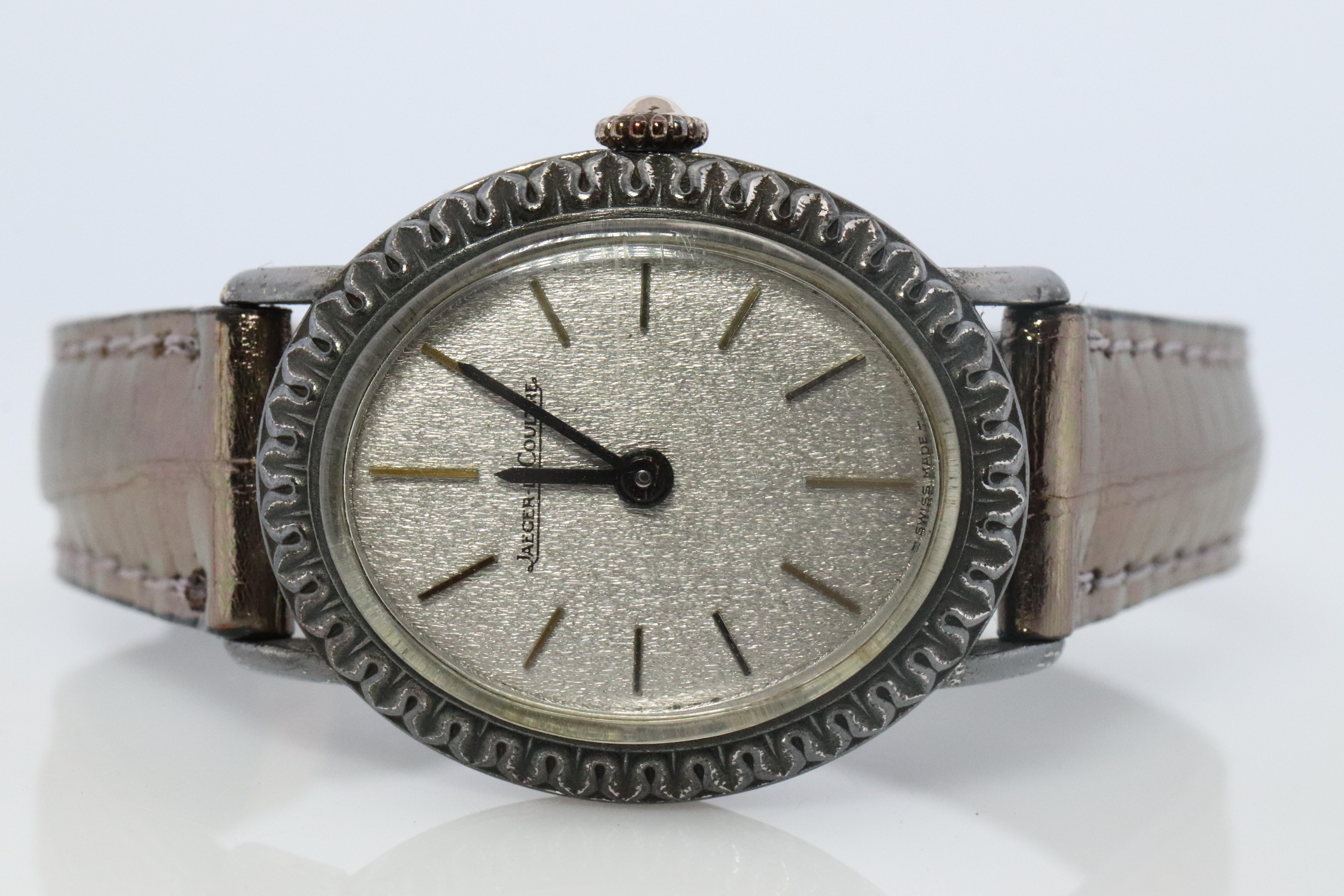 Moderne Montre suisse Jaeger Le Coultre 9034 Montre pour dames en argent 925 JLC. en vente