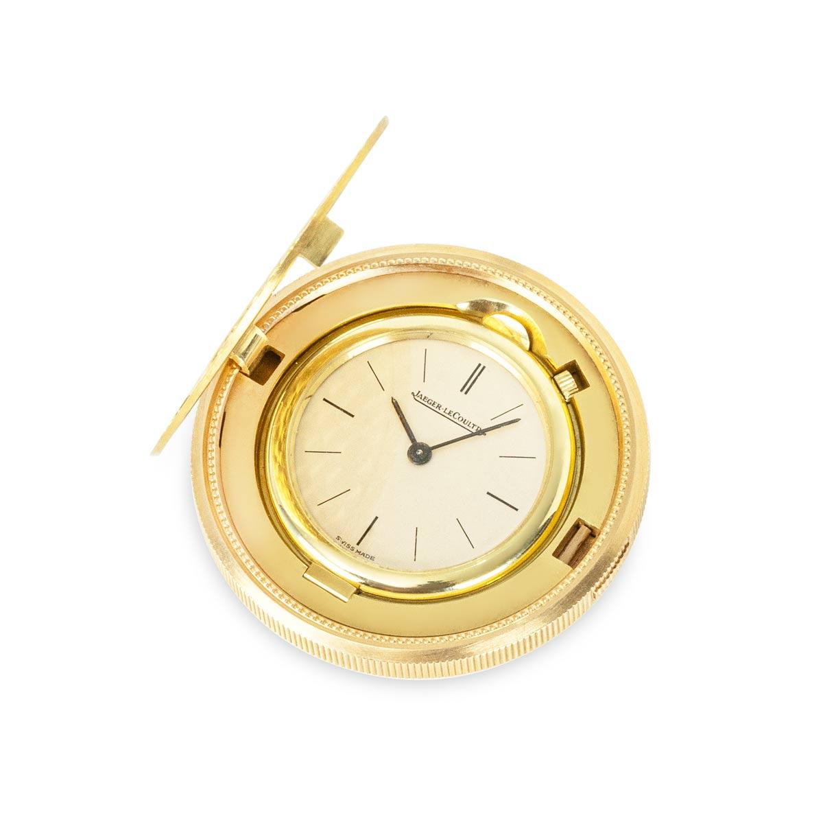 A Rare Vintage, Jaeger Le Coultre Twenty Dollar Double Eagle Gold Coin Watch, with it's Original Box C1971.

Dial: The original condition plain champagne black baton dial signed Jaeger Le Coultre Geneve and Swiss under the six o'clock baton, with