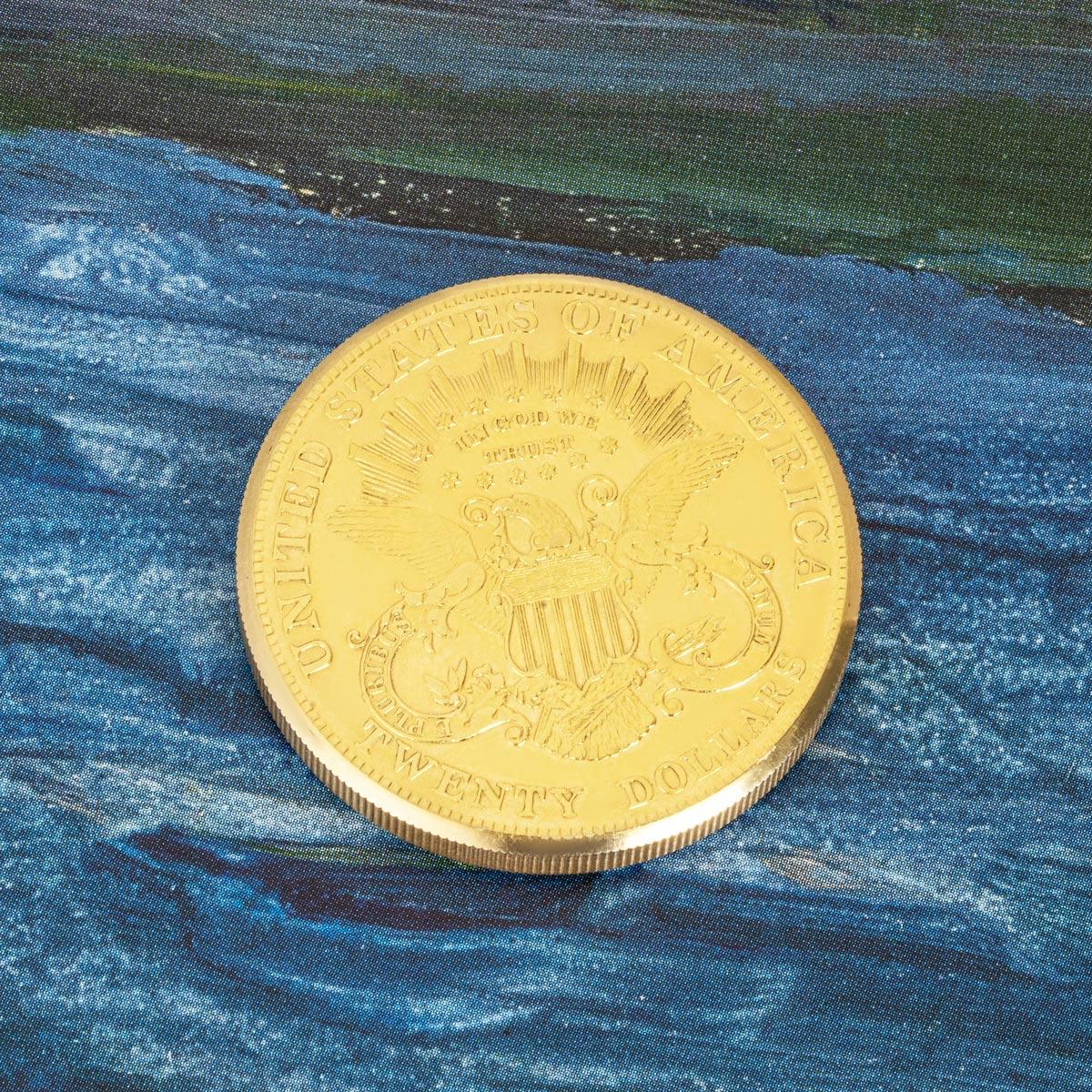 Jaeger Le Coultre. A Rare $20 Gold Coin Watch C1971 For Sale 4