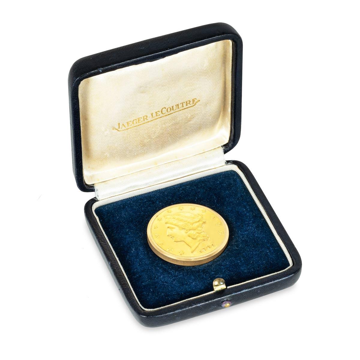 Jaeger Le Coultre. A Rare $20 Gold Coin Watch C1971 For Sale 5