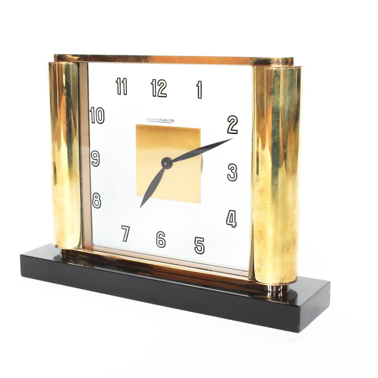 Jaeger-LeCoultre Art Deco Desk Clock In Good Condition In Forest Row, East Sussex