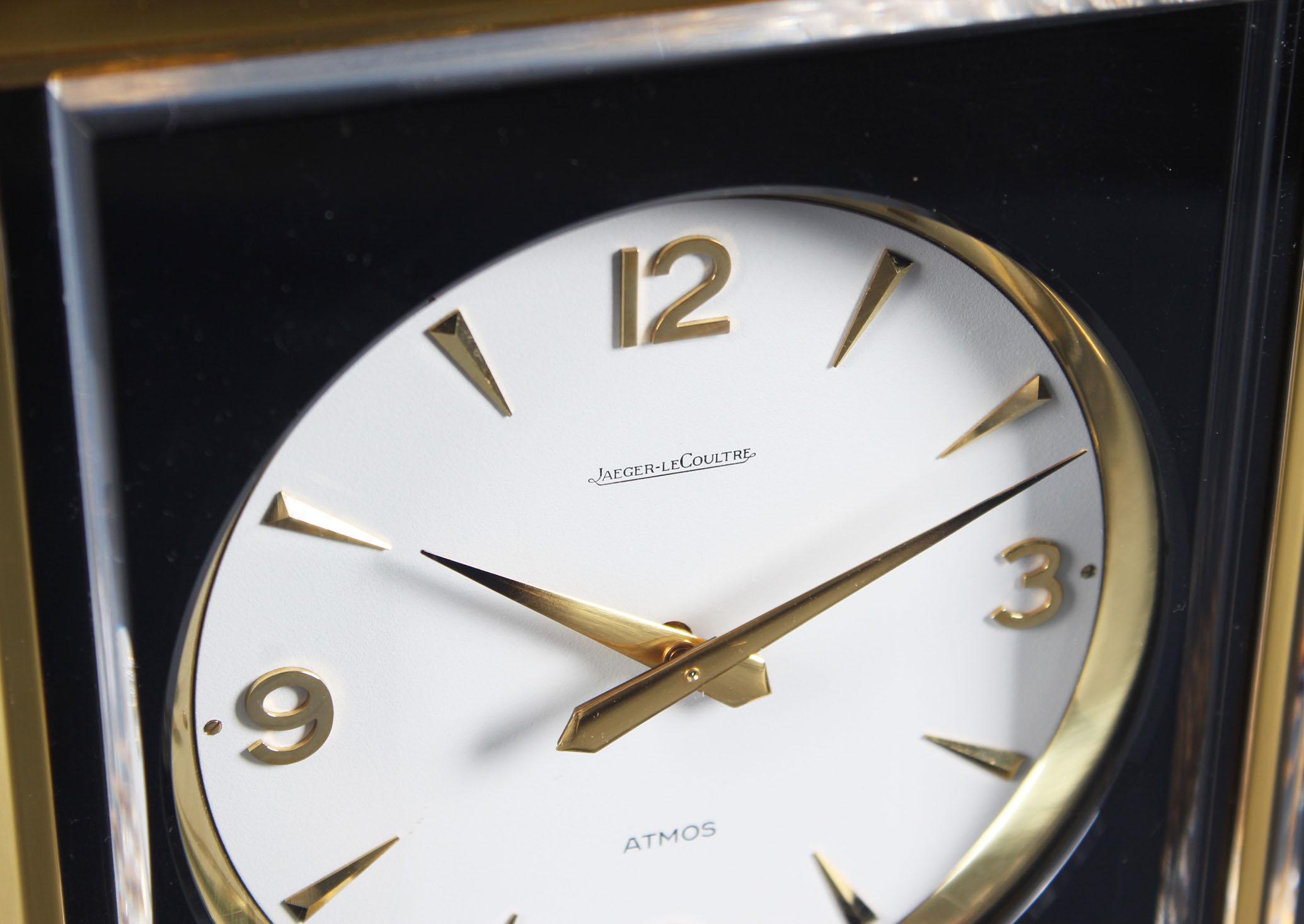 Mid-20th Century Jaeger Le Coultre, Atmos Clock Cal. 526, Marina, Plexiglass Black from 1968