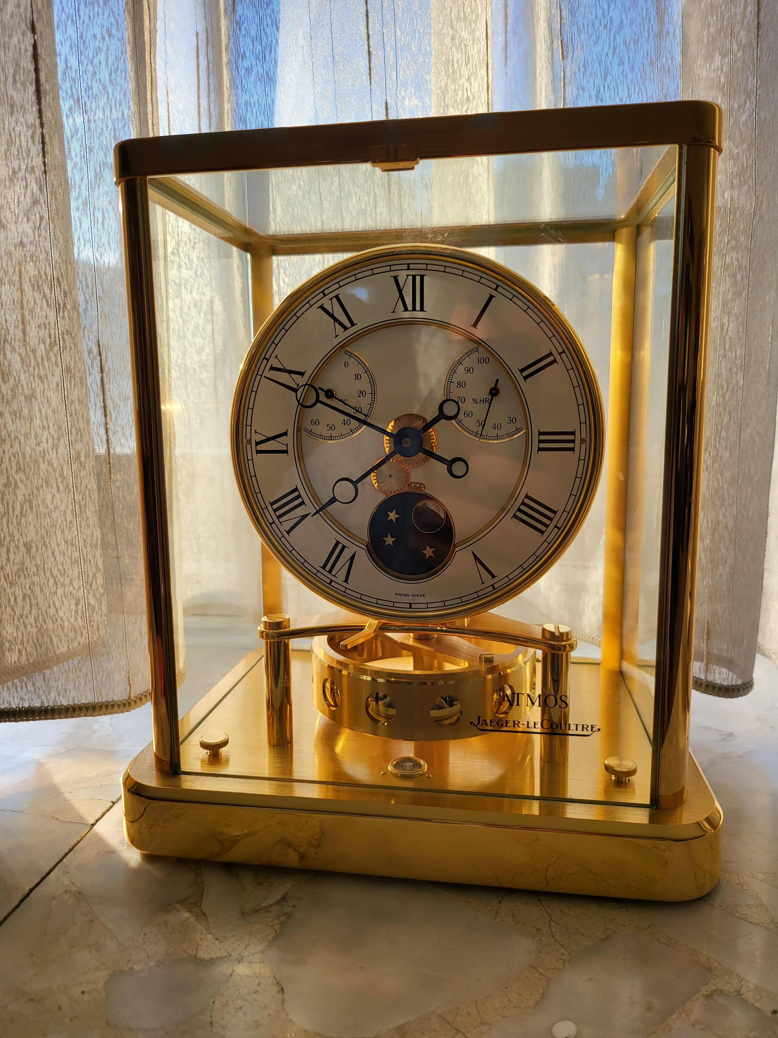 Jaeger Le Coultre Atmos Elysée 544 Collectors Moon Phase Hygrometer Temperature 2