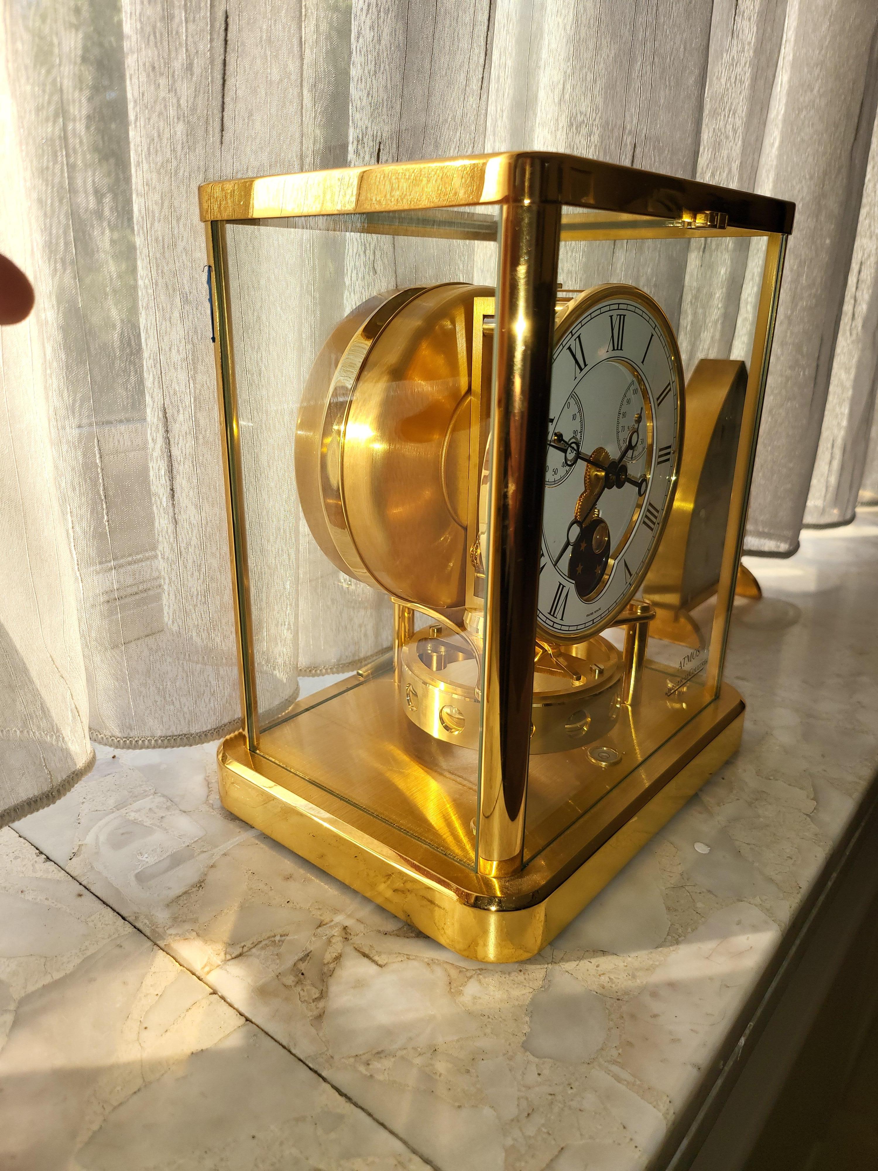 Jaeger Le Coultre Atmos Elysée 544 Collectors Moon Phase Hygrometer Temperature 7