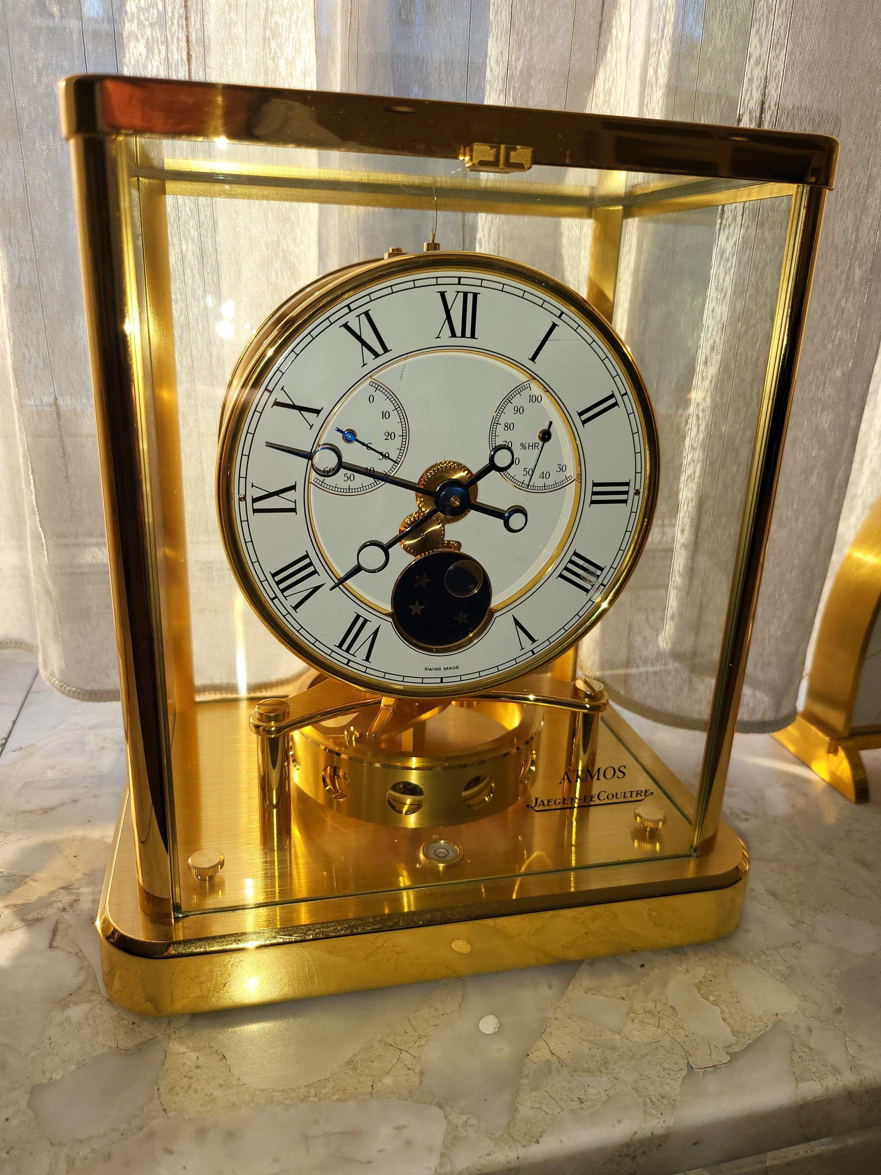 Jaeger Le Coultre Atmos Elysée 544 Collectors Moon Phase Hygrometer Temperature 11