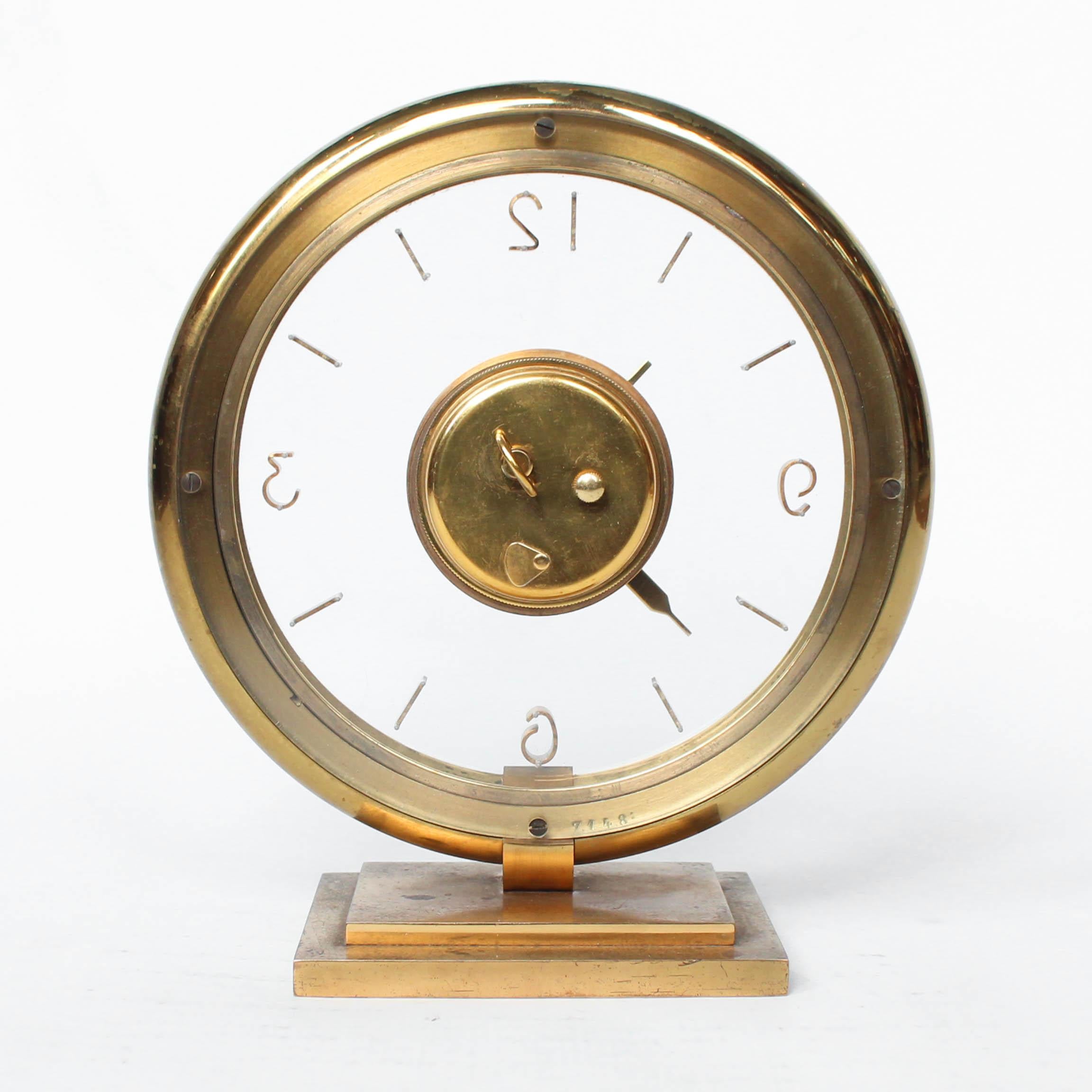 Mid-20th Century Jaeger Le Coultre Art Deco Desk Clock