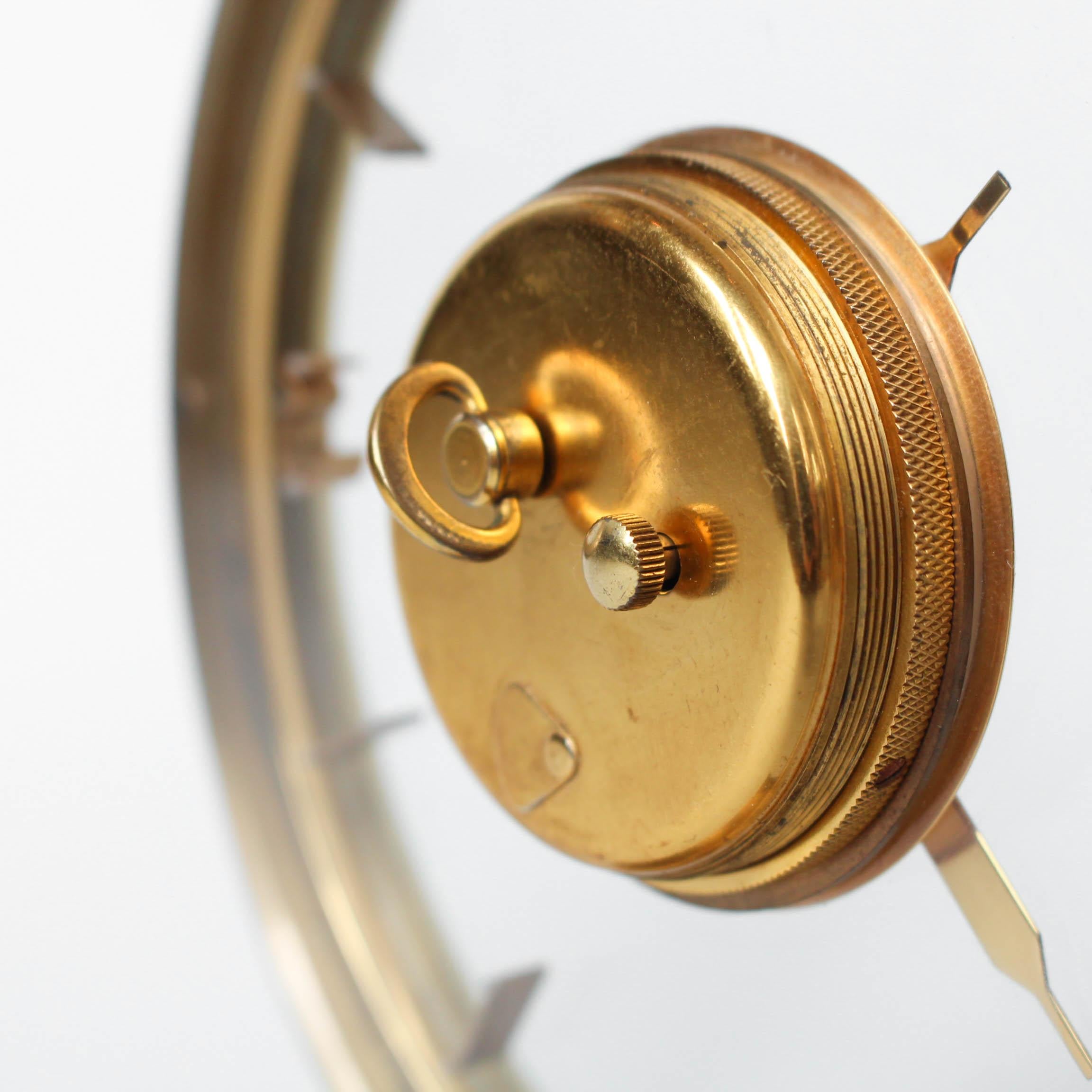 Brass Jaeger Le Coultre Art Deco Desk Clock