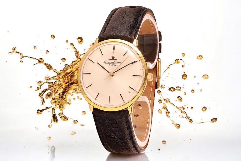 Montre Vintage Jaeger-LeCoultre Club – Mécanique Manuelle, Boîtier Acier, Cadran Blanc
