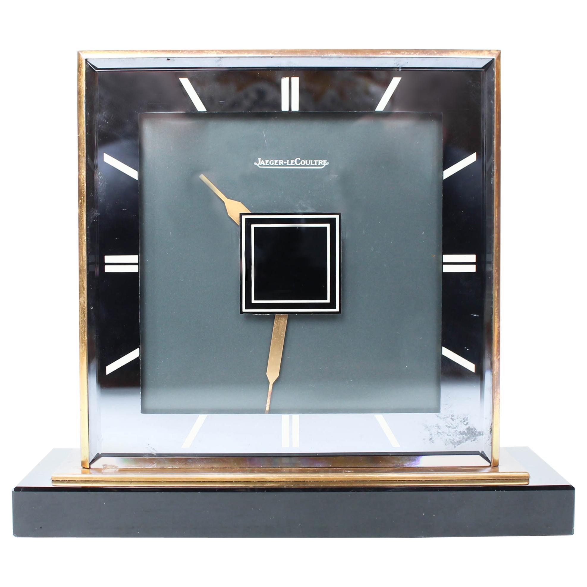 Jaeger Le Coultre Art Deco Double Sided Desk Clock
