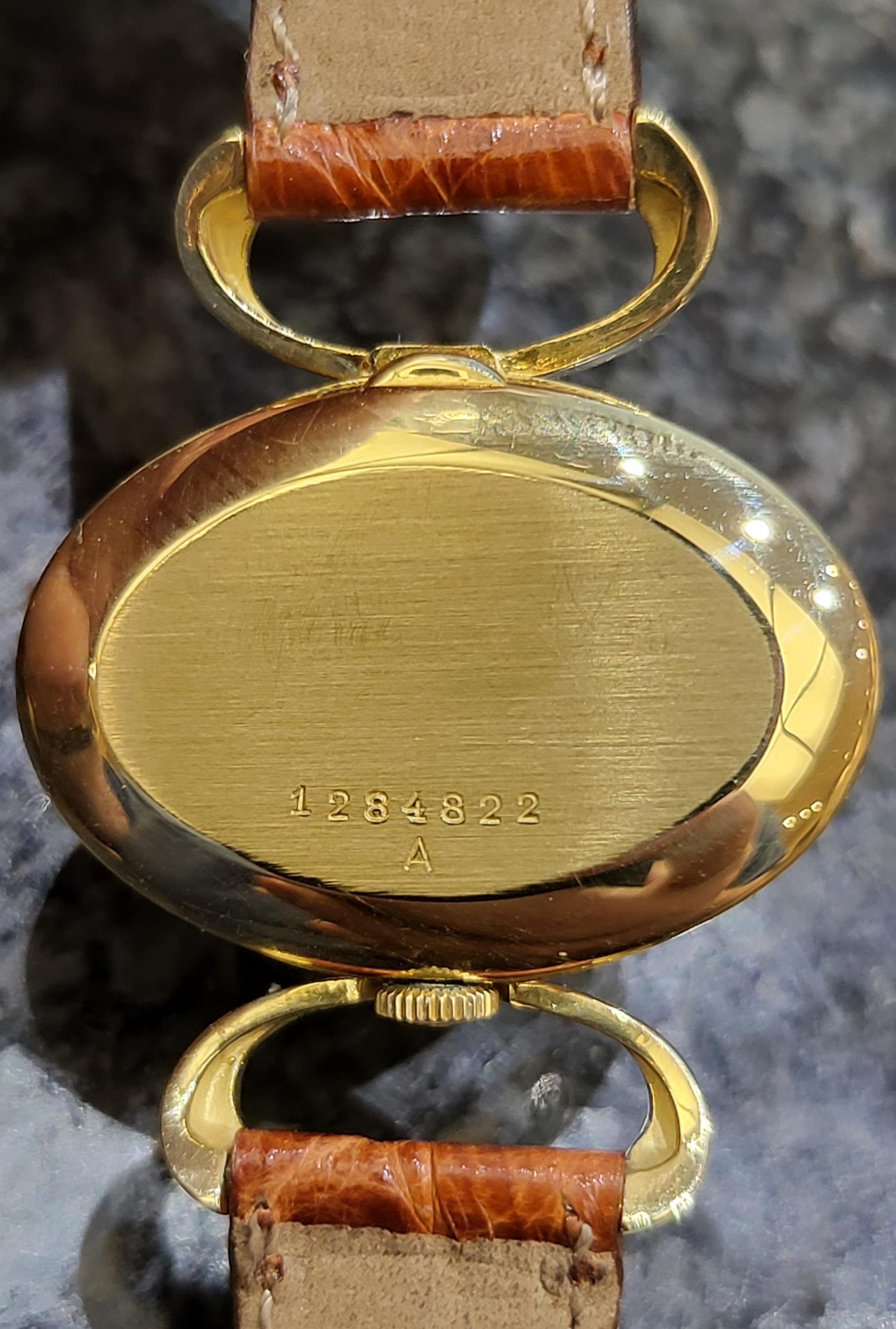 Jaeger-LeCoultre Etrier Oval Original Ladies Watch in 18kt Yellow Gold 6