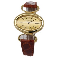 Jaeger-LeCoultre Etrier Oval Original Ladies Watch in 18kt Yellow Gold