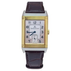 Jaeger Le Coultre Reverso Q2705420 Grande Taille SIlver Zifferblatt 18k Gold Stahl