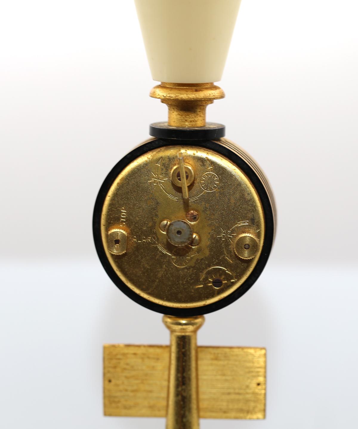Women's or Men's Jaeger Le Coultre Table Alarm Clock Paris Lamp Post Rue De La Paix, 1960 For Sale