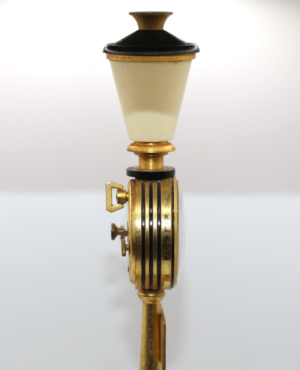 Jaeger Le Coultre Table Alarm Clock Paris Lamp Post Rue De La Paix, 1960 For Sale 1