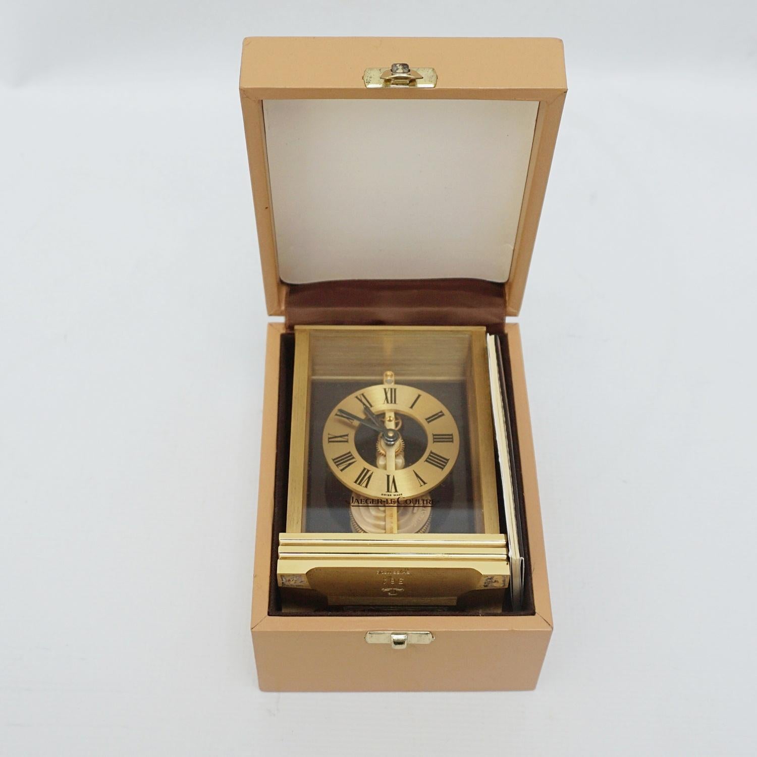 Swiss Jaeger Le-Coultre Table Clock 564