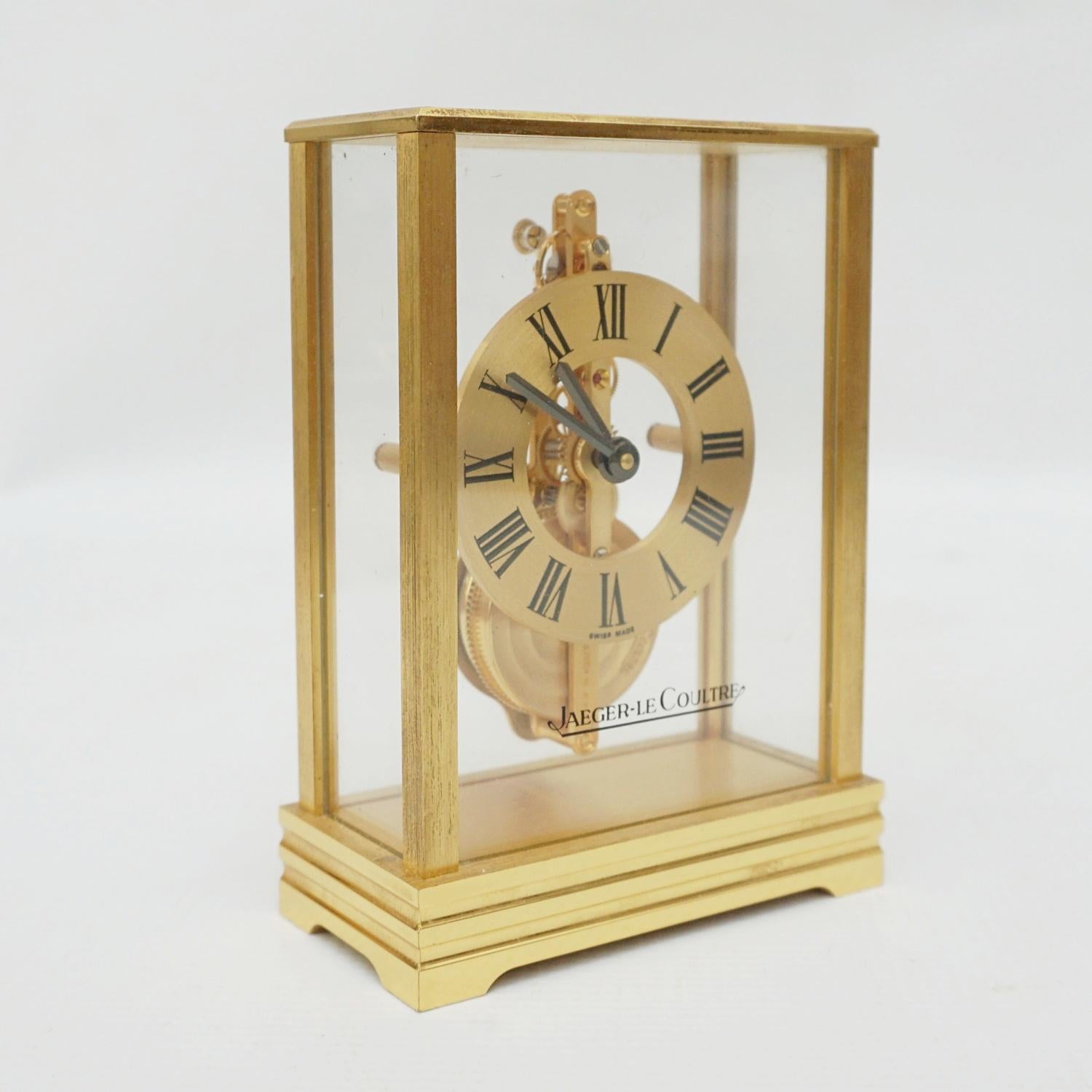 Brass Jaeger Le-Coultre Table Clock 564